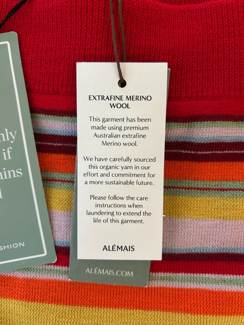 NWT Alemais extra fine merino wool skirt, XS - Picture 4 of 6